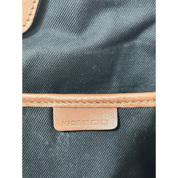 Burberry Beige Brown Leather Haymarket Check Canterbury Tote Shoulder Bag Italy - Picture 12 of 16